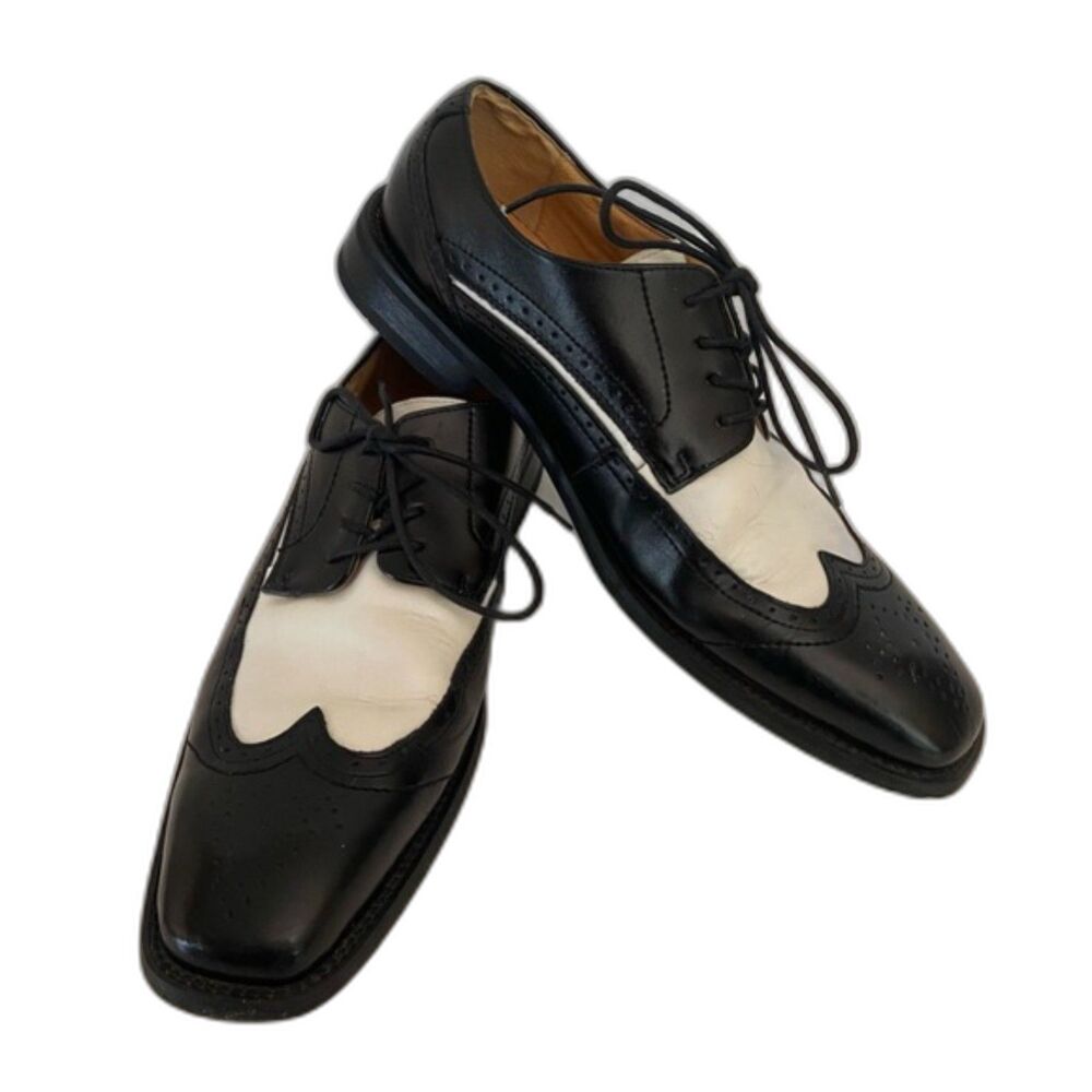 Giorgio Brutini Wingtip Oxford Shoes Spectator Style Dapper Mens